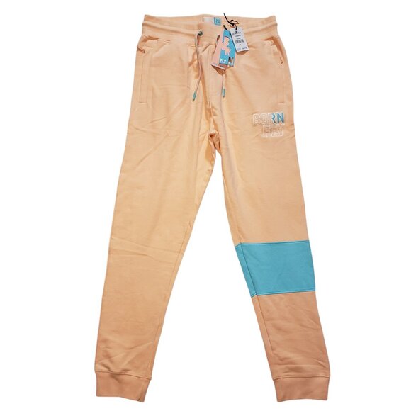 NWT Men's Born Fly T-Shirt and Jogger Pants Combo Salmon Color Size S - Picture 4 of 7